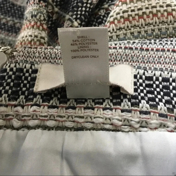 Ann Taylor Loft Tweed‎ Striped Pencil Skirt - Picture 4 of 5